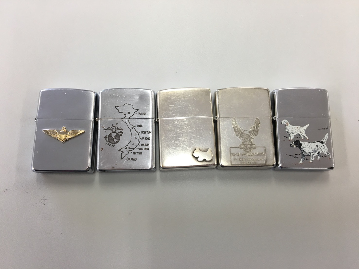 ZIPPO オイルライター 5個 まとめ売りを買い取りいたしました