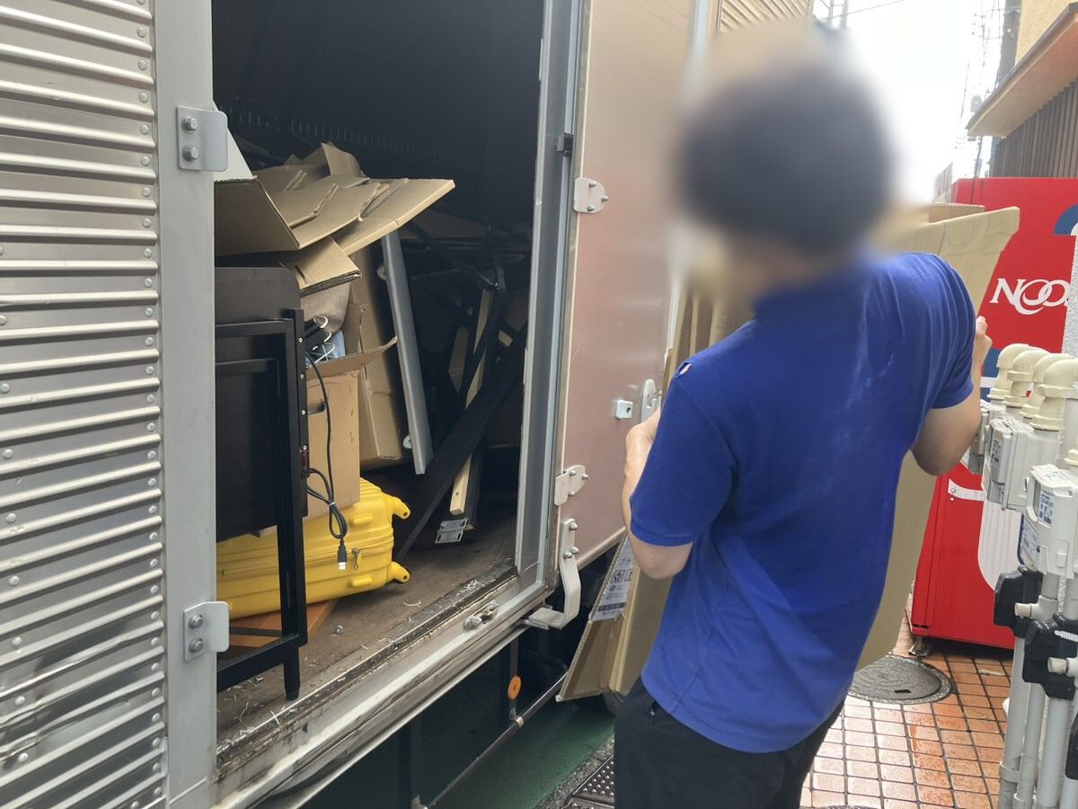 「1LDKのマンションから段ボールを回収しました」作業写真